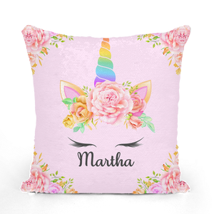 Martha - Unicorn Pillow Sequin Cushion Cover