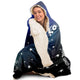 Personalized Cancer Horoscope Zodiac Star Sign Hooded Blanket