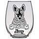 Honey - Blue Heeler Dog Stemless Wine Glass