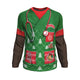 Don't Be Tachy Nurse Xmas Ugly Sweatshirt (Dark Skin) - Freedom Look