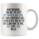 Personalized Rottweiler Dog Bella Dad Brendon Coffee Mug (11 oz)