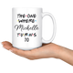 The One Where Michelle Turns 70 Coffee Mug, 70th Birthday Mug, 70 Years Old Mug (15 oz)