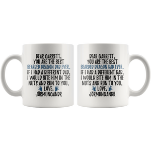 Personalized Bearded Dragon Lizard Coffee Mug (Garrett)