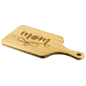 Personalized Mom Wood Cutting Board With Handle