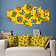 Sunflower Butterfly Framed Canvas