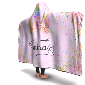 Personalized Unicorn Hooded Blanket - Aamira