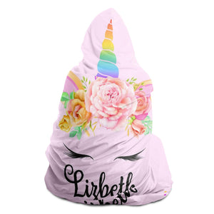 Lizbeth - Personalized Unicorn Hooded Blanket