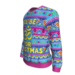 Yoga Meditation Sign Christmas Ugly Sweatshirt