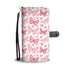 Pink Butterflie Wallet Phone Case