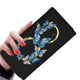 Hand Crafted Premium Black Butterfly Infinity Wallet - Freedom Look