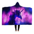 Unicorn Galaxy Hooded Blanket -