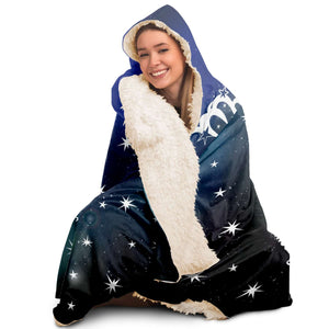Personalized Virgo Horoscope Zodiac Star Sign Hooded Blanket