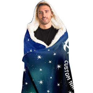 Personalized Gemini Horoscope Zodiac Star Sign Hooded Blanket