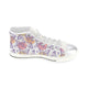 High & Low Top Canvas Women's Shoes - Purple Butterflies - Freedom Look