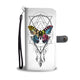 White Butterfly Feather Phone Wallet Case