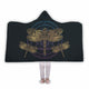 Golden Dragonfly Hooded Blanket - Freedom Look