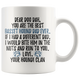 Personalized Basset Hound Dog Your Houndi Clan Dad Doo Dah Coffee Mug (11 oz)