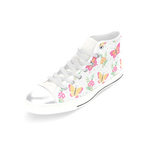 High & Low Top Canvas Women's Shoes - Lovely Butterflies - Freedom Look