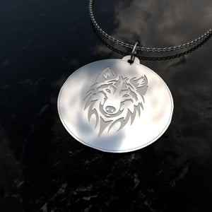 Wolf Guide Me - Silver Necklace