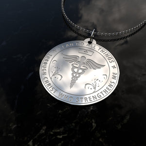 Nurse Sterling Silver Necklace Christmas, Appreciation and Birthday Gift