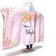 Personalized Unicorn Hooded Blanket - Skylar