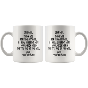 Thank You For Being My Wife Coffee Mug (11 oz)