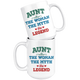 Aunt The Woman The Myth The Legend Mug (15 oz) - Freedom Look