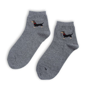 5 Pairs Dachshund Socks - Freedom Look