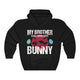Brother Saving Bunny Firefighter Easter Unisex Hoodie Hooded Sweatshirt