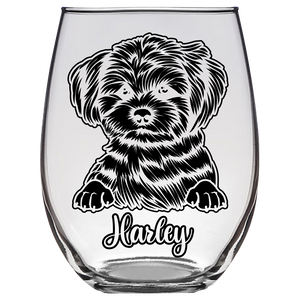 Harley Shih-Poo Stemless Wine Glass