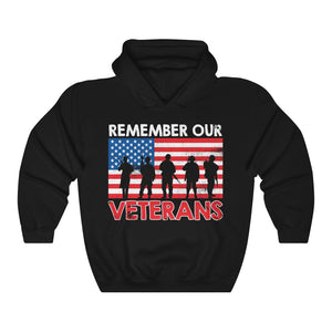 American Flag US Army Military Remember Veteran Dad And Mom Unisex Hoodie