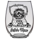 YoYo’s Mom - Morkie Dog Mom Stemless Wine Glass