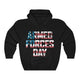 American Patriot US Flag Army Veteran's Day Father's Day Gift Idea Unisex Hoodie