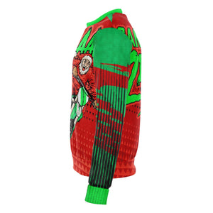 Motocross Funny Braaap Christmas Ugly Sweatshirt AOP Cotton Sweater