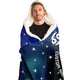 Personalized Cancer Horoscope Zodiac Star Sign Hooded Blanket