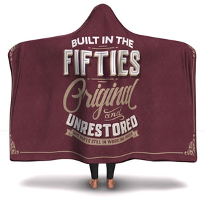 Built In The Fifties Hooded Blanket - Freedom Look