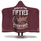 Built In The Fifties Hooded Blanket - Freedom Look