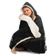 White Lion Head Hooded Blanket