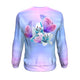 Blue & Pink Butterfly Sweatshirt - Freedom Look