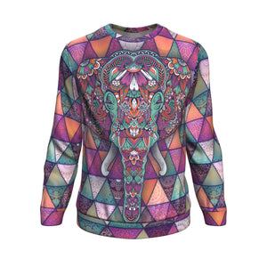 Elephant Mandala All Over Sweatshirt - Freedom Look