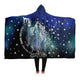 Personalized Virgo Horoscope Zodiac Star Sign Hooded Blanket