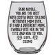 Nova Scotia Duck Tolling Retriever Dog Cosmo Mom Nicole Stemless Wine Glass