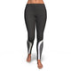 Hexagonal Printed Leggings - Black