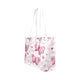 Pink Love Butterflies Leather Tote Bag - Freedom Look