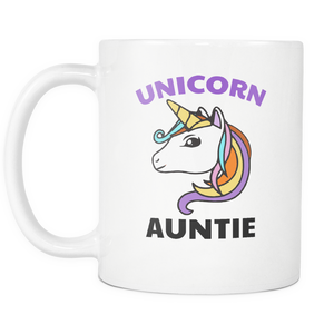 Unicorn Auntie Mug - Best Auntie Ever Coffee Mug - I Love Auntie Mug - Worlds Greatest Auntie - Great Gift For Your Aunt (11 oz)