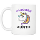 Unicorn Auntie Mug - Best Auntie Ever Coffee Mug - I Love Auntie Mug - Worlds Greatest Auntie - Great Gift For Your Aunt (11 oz)
