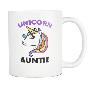 Unicorn Auntie Mug - Best Auntie Ever Coffee Mug - I Love Auntie Mug - Worlds Greatest Auntie - Great Gift For Your Aunt (11 oz)