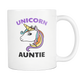 Unicorn Auntie Mug - Best Auntie Ever Coffee Mug - I Love Auntie Mug - Worlds Greatest Auntie - Great Gift For Your Aunt (11 oz)
