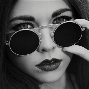 Flip Up Vintage Steampunk Sunglasses - Freedom Look