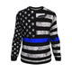 Police Support American Flag Sweatshirt